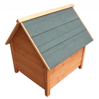 Maison pour chien en bois personnalisée nouveau bouton floral de maison de chat en bois d'hiver froid imperméable à la pluie extérieur