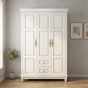 Premium Contemporary Wooden WardrobeEasy Assemble Large Capacity Bedroom & Living Room Storage <b>Cabinet</b> - Product Image 2