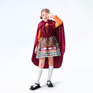 Disfraz de Caperuza Roja Medieval para Niñas, Disfraz de Caperuza Roja para Halloween, Disfraz de Caperuza Roja para Niños - Product Image 2