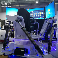 Elife — simulateur de mouvement 6dof, 3 écrans, machine de jeu de course vr, voiture de course, à vendre