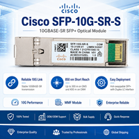 Untuk Modul Cisco 10G SFP+ SR S-Class SFP-10G-SR-S 10.3Gbps Transceiver Serat Multi-mode Ethernet Hanya Hemat Biaya