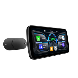 नई 6.25 'कार्प्ले मोटरसाइकिल डीवीडी 1080 पी एंड्रॉइड ऑटो 4 जी lte 5.0 वाटरप्रूफ वायरलेस एम 5a + dvr - Product Image 1