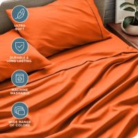 Ucuz özel kral düz levha çarşaf yatak yumuşak mikrofiber 3 parça çarşaf setleri