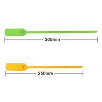 Scellé en plastique PN-PS2125, scellé de cargaison jetable en plastique, longueur réglable, scellé en plastique numéroté