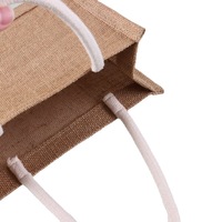Sac fourre-tout en jute peint à la main, sac de courses en lin avec logo personnalisé, sac en toile imprimé graffiti pour les courses et l'usage quotidien