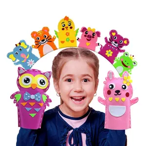 <span class=keywords><strong>Kit</strong></span> de cuentos de marionetas DIY de fieltro, juguetes de fiesta, marionetas de mano de animales, <span class=keywords><strong>Kit</strong></span> de <span class=keywords><strong>costura</strong></span> para niños - Product Image 1