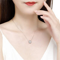 Collier ras du cou de luxe personnalisé Qings pour femme en argent sterling 925 avec zircon et chaîne à maillons, idéal pour mariage