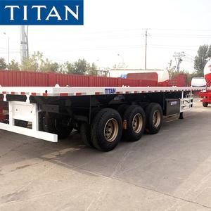 Phẳng <span class=keywords><strong>Semitrailer</strong></span> Bán 40 Chân Tri Trục Phẳng Bán <span class=keywords><strong>Trailer</strong></span> - Product Image 5