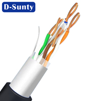 Cable Gigabit CAT6 de Cobre Puro de Alta Velocidad SFTP, Cable de Conexión 26AWG, Cable de Internet Blindado, Cable Ethernet, Precio de Fábrica