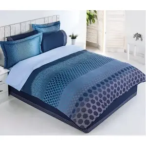 Juego de Funda Nórdica Luciano King Size de 10 Piezas, Ropa de Cama Moderna con Estampado Azul para Uso Doméstico en Todas las Estaciones - Product Image 3