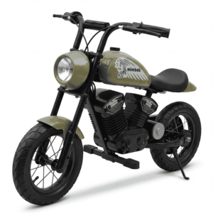 Motocicleta Infantil con Batería Integrada, Motor en la Rueda Trasera, Sistema Electrónico de 3 Velocidades, Llantas de 12 Pulgadas, 15 km/h, Potente - Product Image 3