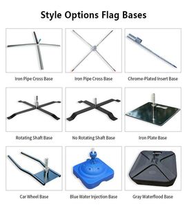 ธงโฆษณาแบบพิมพ์ลายตามสั่ง ธงแบบยืดหดได้ ธงรูปหยดน้ำ ธงขนนก ธงชายหาดแบบโบว์เซลล์บาหลี - Product Image 3