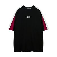 Kaos Olahraga Musim Panas Gaya Amerika Trendy untuk Pria Wanita Desain Asli Pola Karakter Lengan Pendek 100% Katun