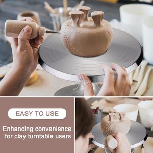 Bview NGHỆ THUẬT 12 trong 360 ° xoay bánh bàn xoay, hợp kim nhôm bánh Turntable DIY gốm Dải bánh xe - Product Image 4