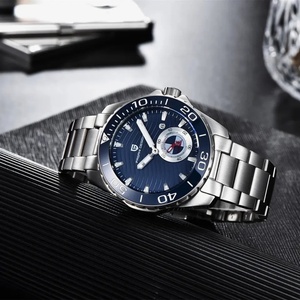Reloj PAGANl DESlGN 1636 de Lujo para Hombre, Diseño Ejecutivo, Acero Inoxidable, Automático, Bisel de Cerámica, Mecánico, Resistente al Agua - Product Image 3
