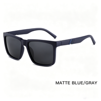 Lunettes de soleil polarisées LF-8528 pour hommes et femmes, monture en PC, anti-lumière bleue, protection UV, lunettes de soleil carrées