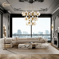 Ensemble de canapés modulaires modernes en forme de U, couleur beige, en velours, pour salle à manger, villa, vente en gros, usine de Foshan, utilisation domestique, salon