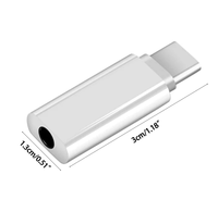 Adaptateur de prise casque USB C vers 3.5mm compatible avec le convertisseur numérique de câble auxiliaire de type C vers casque