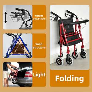 Simplywalk Sedia a Rotelle in Acciaio da 136 kg, Deambulatore a Quattro Ruote per Centro di Riabilitazione, Supporto per Distributori MDR CE - Product Image 2