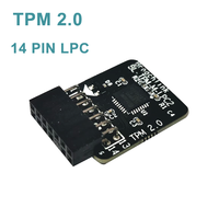 Harga Grosir Motherboard TPM 2.0 Komponen Komputer Kompatibel Windows 11 MSI 14 PIN TPM 2.0 Chip LPC Modul TPM 2.0 untuk PC X99