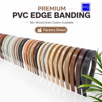 Bande de chantournage PVC effet bois cerisier 0,4-3 mm 19-80 mm Finition brillante ou mate