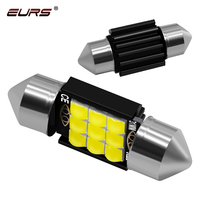 Ampoule de voiture EURS Canbus 9SMD LED Festoon 31mm 36mm 39mm 41mm Blanc 3030 Lampe de lecture de toit Lumières de jardin 12V 9W Remplacement