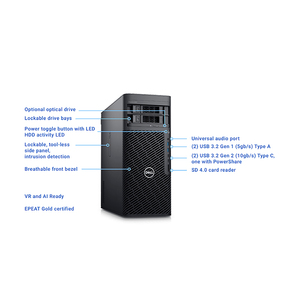 Nouvelle station de travail Dell Precision 5860 pour le CAO, le rendu IA, la modélisation 3D et le montage vidéo - Product Image 5