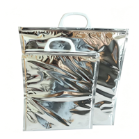 Sac isotherme en aluminium laminé de qualité alimentaire avec poignée en plastique, sac isotherme pour outils, médicaments, stockage à froid des aliments