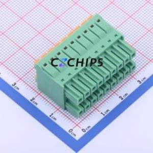 KF2EDGKNH-3.5-2*9P Plug-in Terminal Block P=3.5mm Connector ( Connector Type: Male Plug )( Construction: 2x9P )( Pitch: 3.5mm ) - Product Image 2