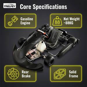 Gasolina Professional Racing Track Go Kart 200-225cc 9.5HP Competition Karting Pedal Powerful Hydraulic Brake CE Approved - Product Image 2