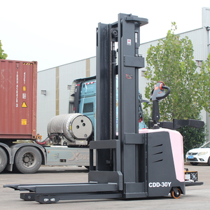 מלגזה חשמלית ורודה להרמת משטחים 1000 ק\"ג 1500 ק\"ג 2000 ק\"ג מלגזה חשמלית מלאה בעמידה - Product Image 2