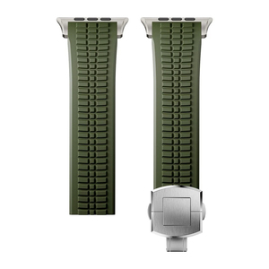 สายนาฬิกาซิลิโคนหรูหรา Upro พร้อมหัวเข็มขัดสแตนเลสแบบผีเสื้อ สำหรับ Apple Watch Series 11 10 9 Ultra 8 ขนาด 49 มม. - Product Image 5
