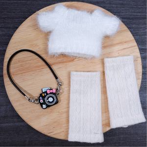 Ensemble de vêtements pour chaton à longues pattes, style fantaisie jeune et cool, comprenant un <span class=keywords><strong>pull</strong></span> en peluche tricoté et des chaussettes, en sac en filet de Chine - Product Image 6