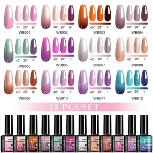 New Temperature Changing <b>Nail</b> Polish 12 Color 16ml Large Capacity <b>Nail</b> Salon UV <b>Gel</b> Polish Varnish <b>Nail</b> Care Products - Product Image 4