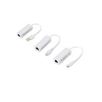 Adaptor Jaringan LAN USB 2.0 Ethernet RJ45 Kartu Jaringan Eksternal Aksesori Komputer Kompatibel Mac OS PC Laptop Stok Windows XP 7 8 10