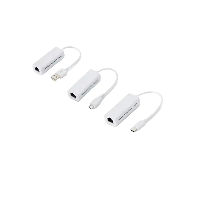 USB 2.0 Ethernet RJ45 LAN Adapter Network Card External Computer Accessory Compatible Mac OS PC Laptop Stocks Windows XP 7 8 10