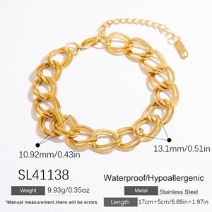 Pulsera de Acero Inoxidable para Mujer, Estilo Moderno, Lujo Ligero, Diseño Simple con Cadena Gruesa, Accesorio de Moda para Aniversario - Product Image 6