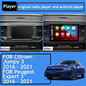 Autoradio Android pour Citroën Jumpy 3 2016 - 2021 <span class=keywords><strong>Peugeot</strong></span> <span class=keywords><strong>Expert</strong></span> 3 2016 - 2021 Space Tourer Wifi 5G Écran QLED - Product Image 2