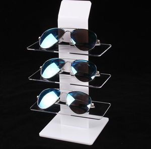 Acrylic Sunglasses <strong>Display</strong> <strong>Case</strong> with Drawer | Multi-Tier <strong>Rotating</strong> Stand &amp; Storage Showcase | Custom Retail Organizer for Eyewear - Product Image 5