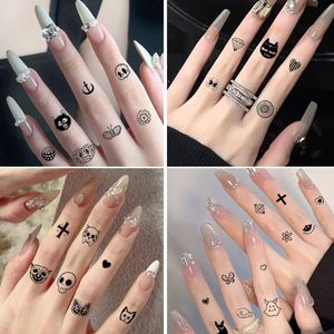 Printed Waterproof Vinyl Bulk Wholesale Durable Vivid Slogan Patterns Gloss Lamination Face Body Tattoo Stickers - Product Image 4