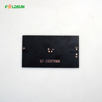 Panel Surya PET Bentuk Kustom PERC Efisiensi Tinggi untuk Proyek DIY & STEM Sel Surya Kontak Belakang yang Dapat Disolder dengan Volt & Kabel Kustom