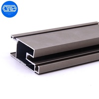 Profilé en aluminium couleur argent bois blanc pour porte en verre de placard, services de pliage, de découpe et de soudage pour fenêtres et portes