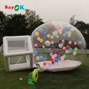 Портативный надувной шар, купольная палатка, прозрачный гигантский надувной дом для детей