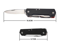 Workpro — couteau de poche multi-outils avec 9 fonctions, pour le Camping, le plein air, la chasse