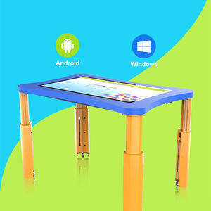 ปลอดภัยสำหรับเด็ก 360 °   โต๊ะปรับระดับความสูงแบบหมุนได้ด้วยมือ พร้อมจอแสดงผล 4K สำหรับโรงเรียนอนุบาล ห้องสมุด และการเรียนรู้ <span class=keywords><strong>STEAM</strong></span> - Product Image 4