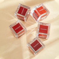 Boîte d'emballage personnalisée pour baume à lèvres, étui à rouge à lèvres, emballage de fard à joues, étui compact avec logo personnalisé, étui compact en plastique PVA pour poudre compacte