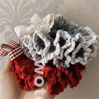 Chouchou au crochet pastèque personnalisé de haute qualité élastique pour les cheveux en crochet Chouchous tricotés Boho