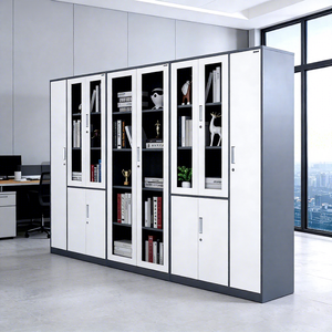 Armoire de rangement en acier de diverses tailles, armoire de présentation de dossiers de bureau durable, armoire métallique de classement - Product Image 1