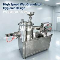 Granulateur à cisaillement élevé en acier inoxydable SUS316L, mélangeur rapide, conforme aux normes GMP