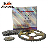 Kit de chaîne et pignon de moto SNOR 420 428 428H pour augmentation de vitesse